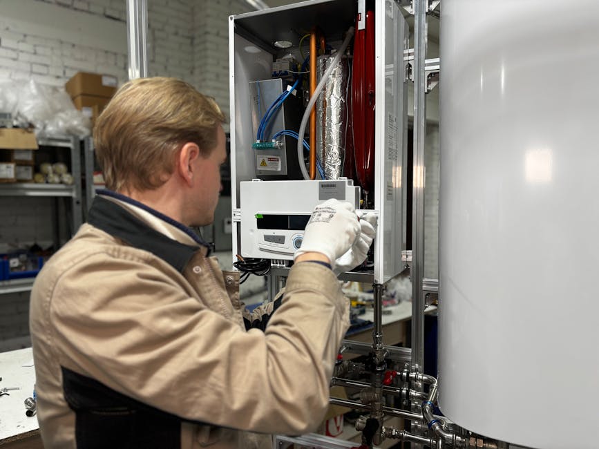 Een industriële omgeving met Einschraubheizkörper die warmteoverdracht mogelijk maken voor nauwkeurige temperatuurregeling.